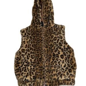 Jolie Leopard Faux Fur Vest